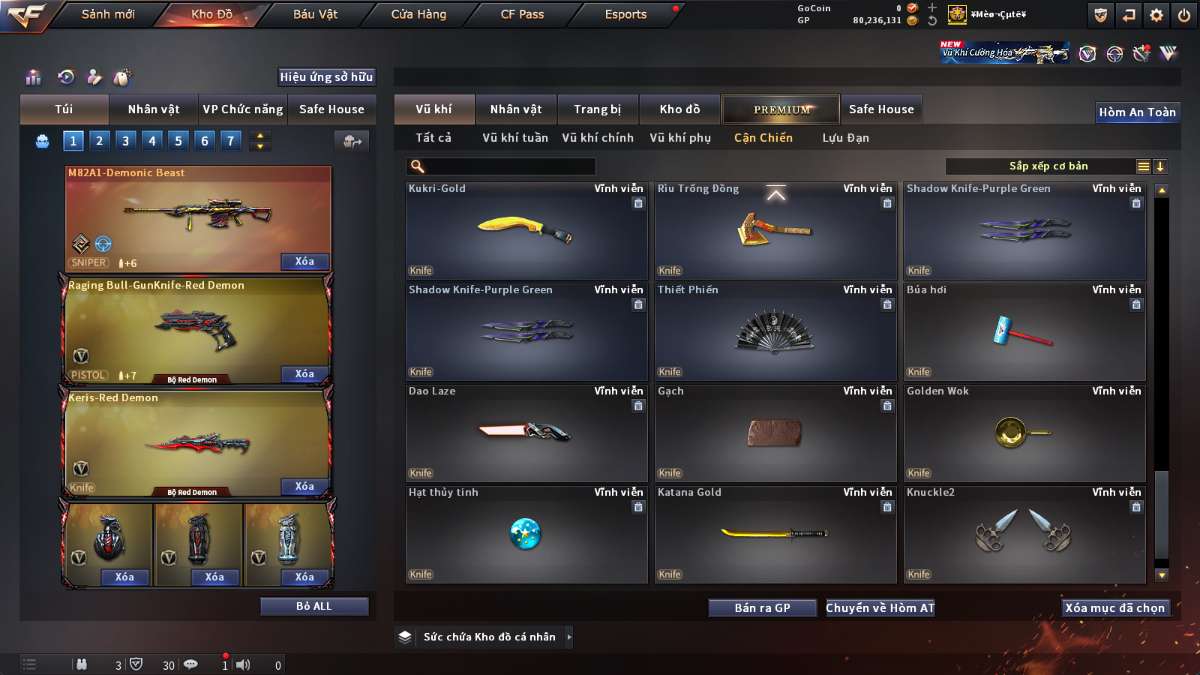 shop acc cf uy tin gia re